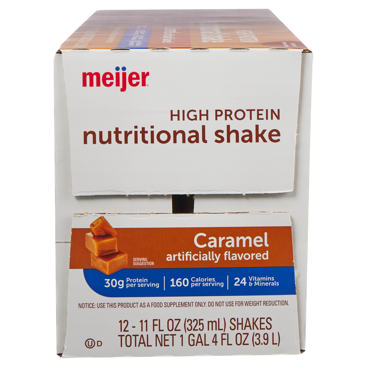 slide 2 of 4, Meijer Protein Shake Caramel, 12 ct