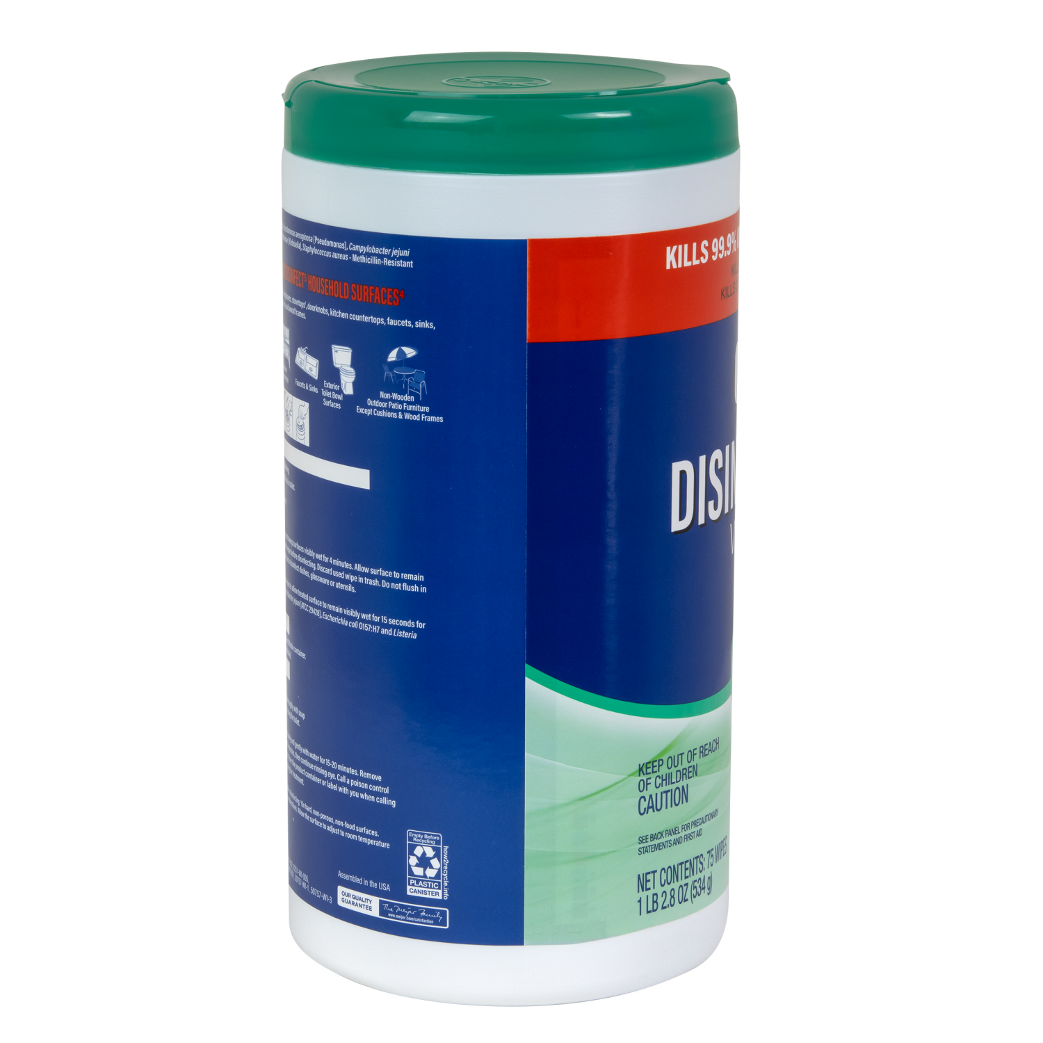 slide 2 of 5, Meijer Disinfecting Wipes, Fresh Scent, 75 ct