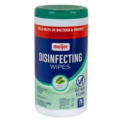 Meijer Disinfecting Wipes, Fresh Scent, 75 Ct