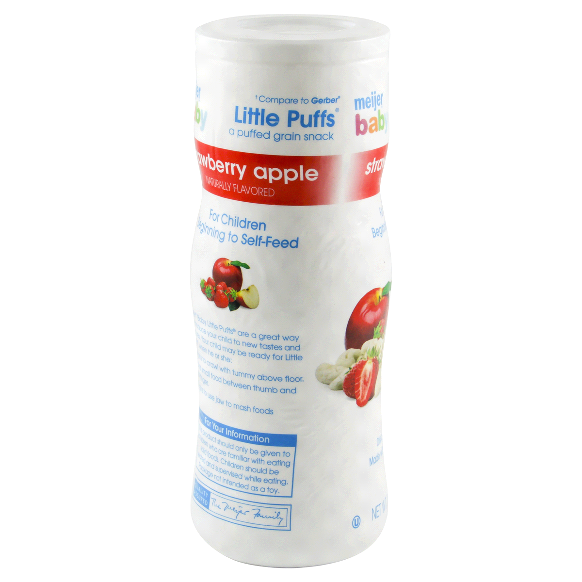 Gerber Strawberry Apple Baby Puffs - 1.48oz : Target