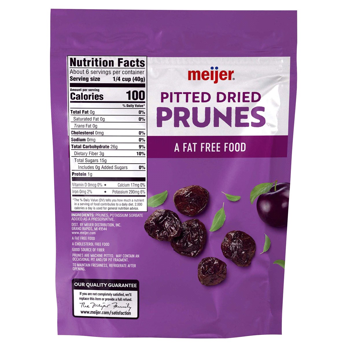 slide 5 of 5, MEIJER PITTED PRUNES, 9 oz