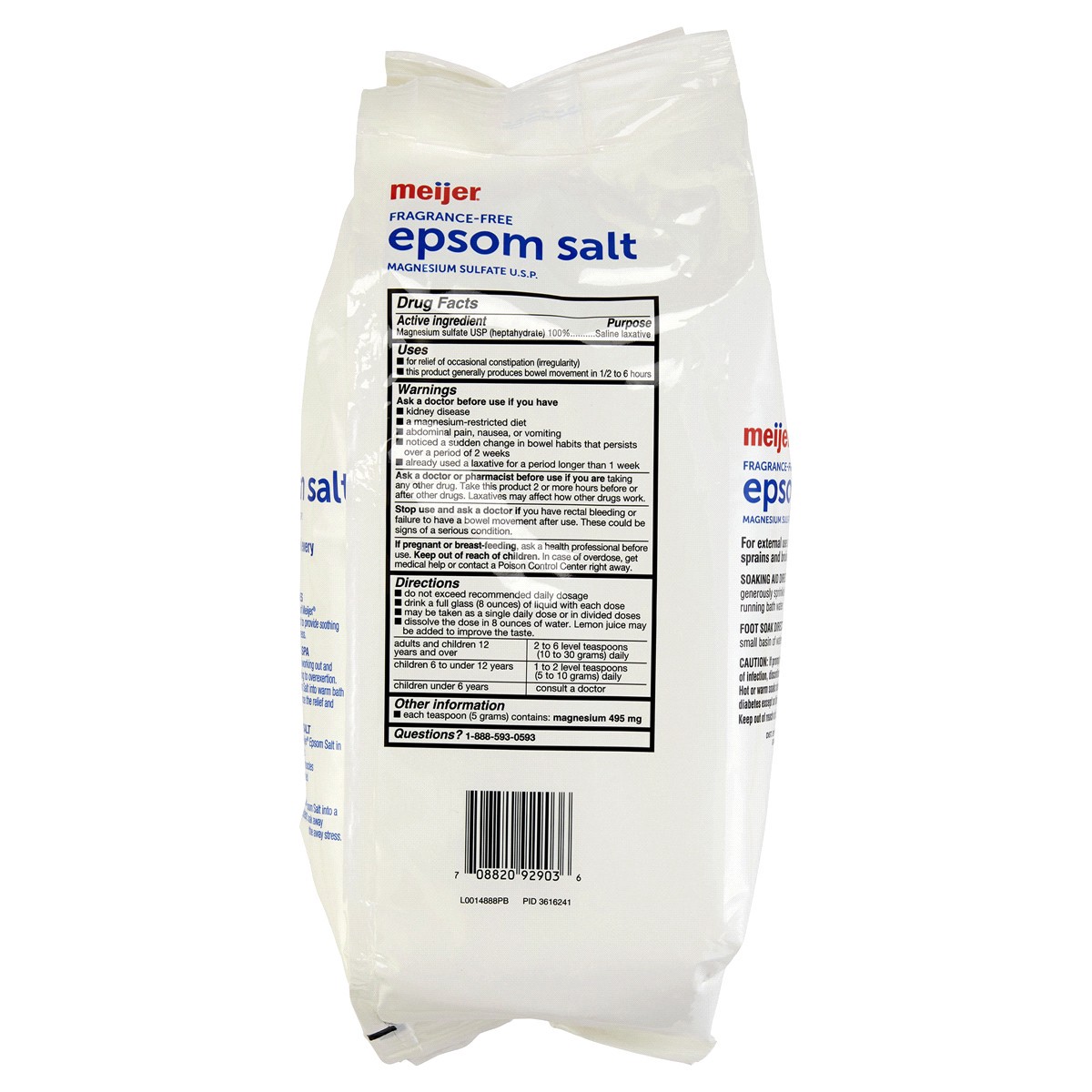 slide 2 of 2, Meijer Multi-Purpose Epsom Salt Value Size Bag, 4 lb
