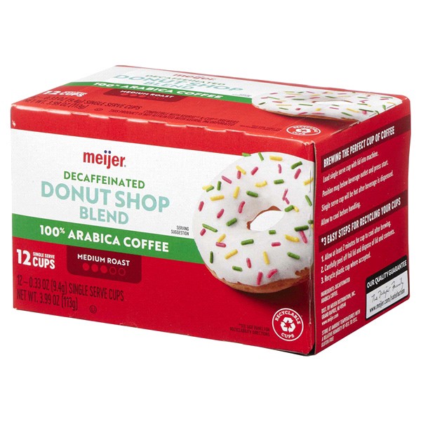 slide 10 of 29, Meijer Decaf Donut Shop Coffee Pods - 12 ct, 12 ct