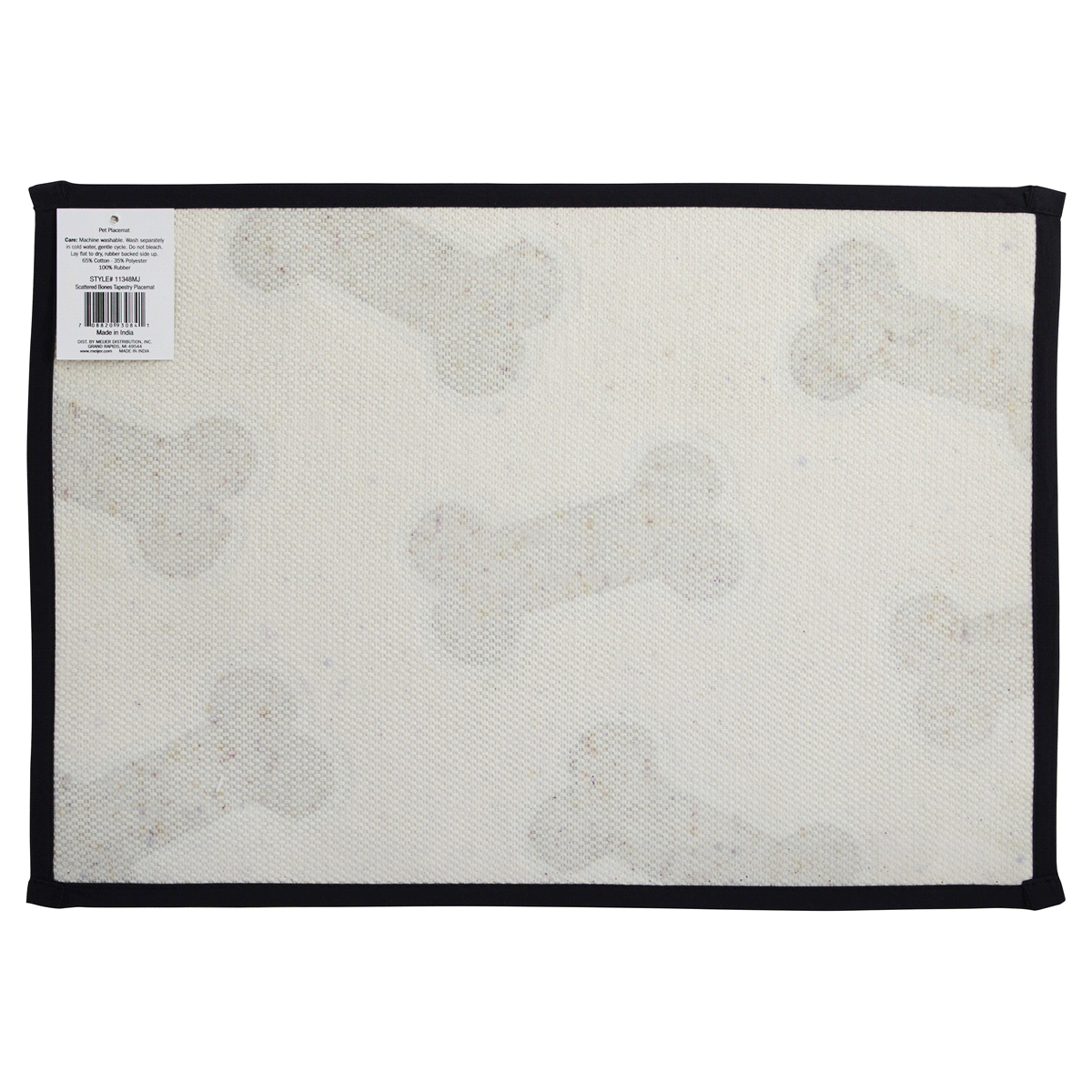 slide 2 of 2, Meijer Bones or Woof Tapestry Pet Placemat, Assorted Styles, 13"x19", 1 ct