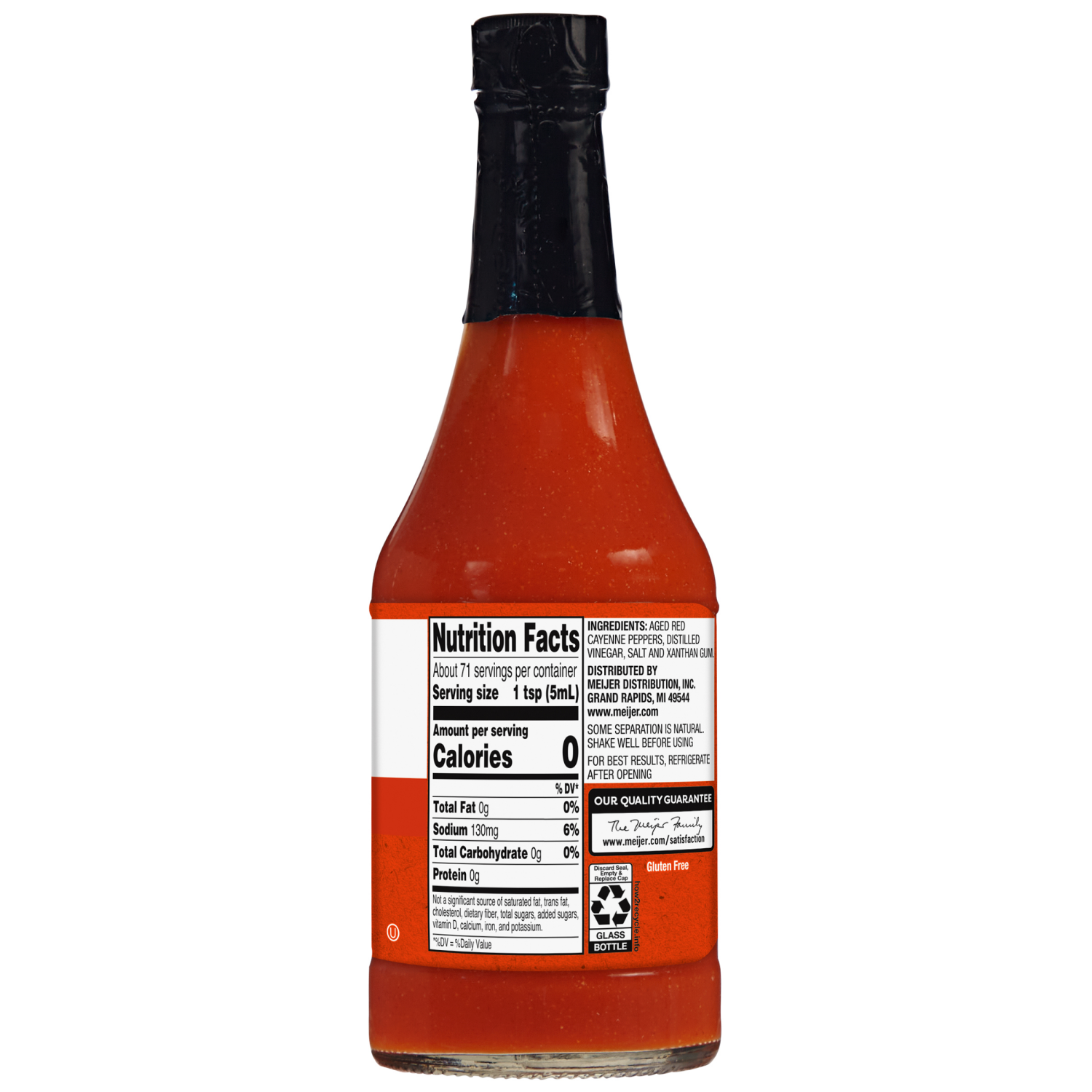 slide 3 of 3, Meijer Classic Hot Sauce 12 Oz, 12 oz