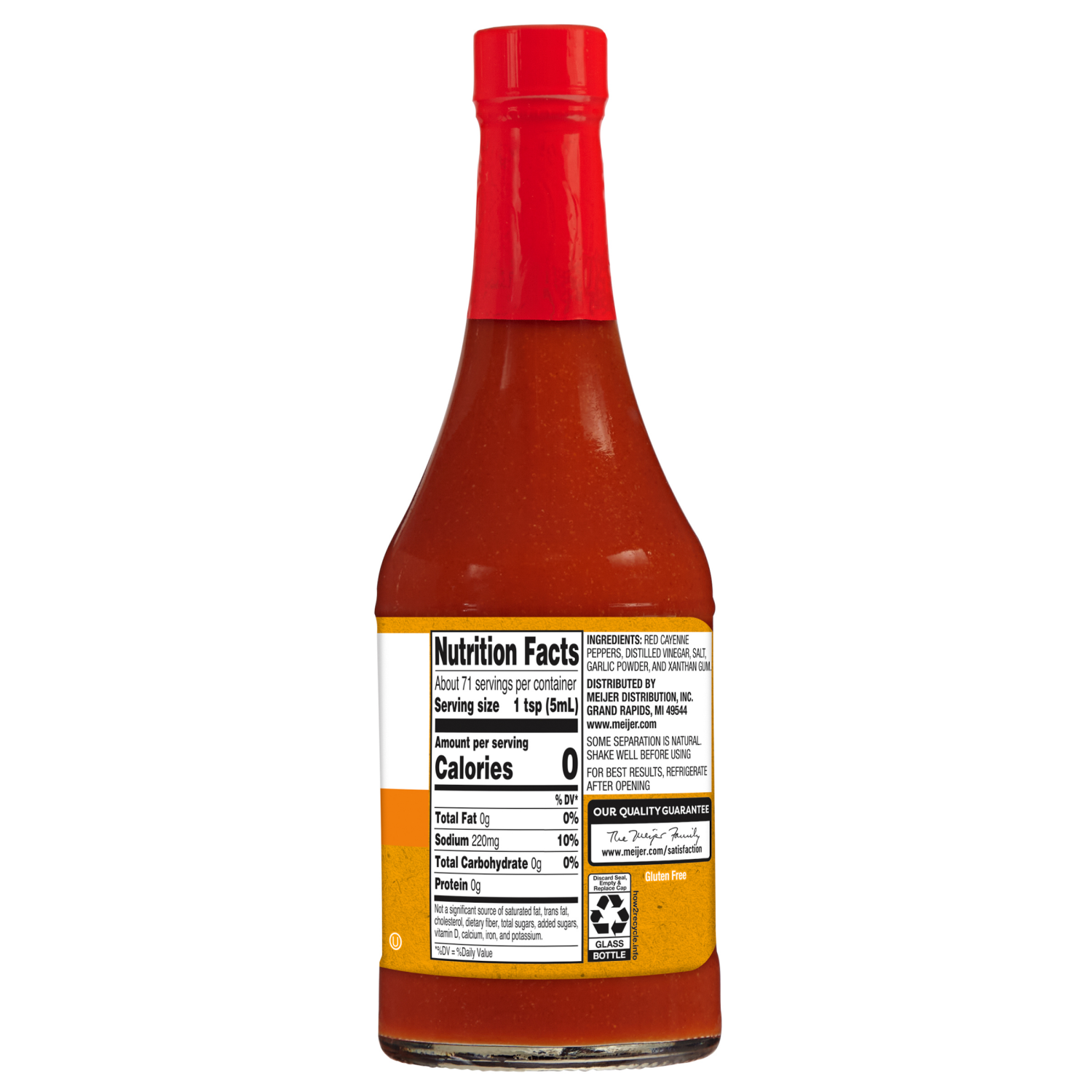 slide 3 of 3, Meijer Louisiana Style Hot Sauce, 12 oz