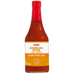 Meijer Louisiana Style Hot Sauce, Cayenne Pepper Sauce, 12 Oz