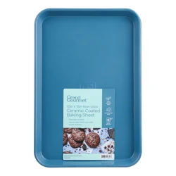 Grand Gourmet Non-Stick Ceramic Coated 10in x 15in Baking Sheet (Light Blue)