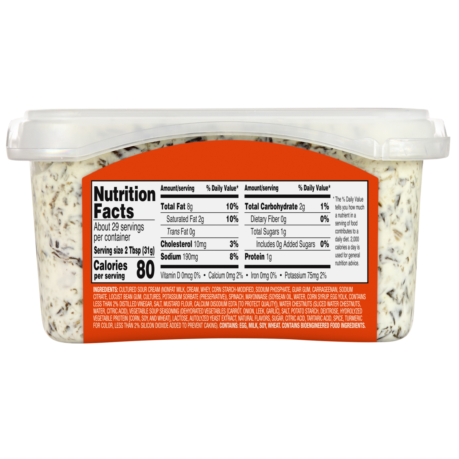 slide 2 of 4, Fresh from Meijer Party Size Creamy Spinach Dip, 32 oz, 32 oz