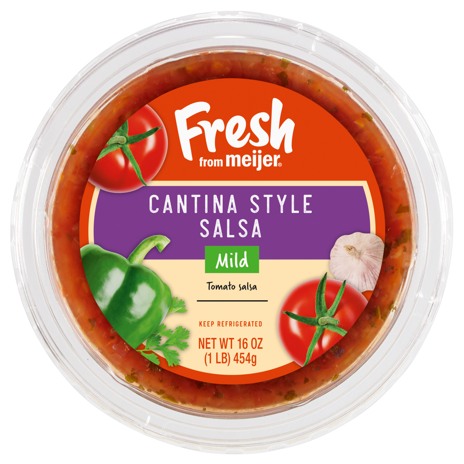 slide 3 of 3, Fresh from Meijer Cantina Style Mild Salsa 16 oz, 16 oz