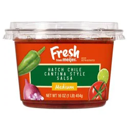 Fresh From Meijer Cantina Style Medium Hatch Chile Salsa, 16 Oz.