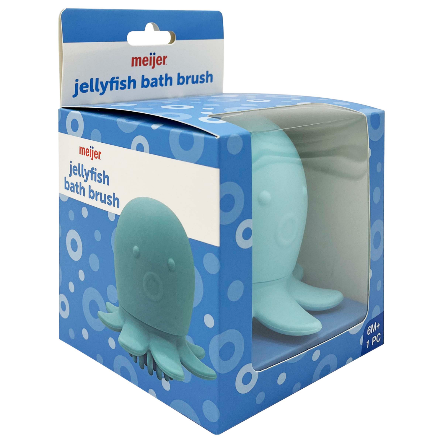 slide 2 of 3, Meijer Jellyfish Bath Brush, 1 ct