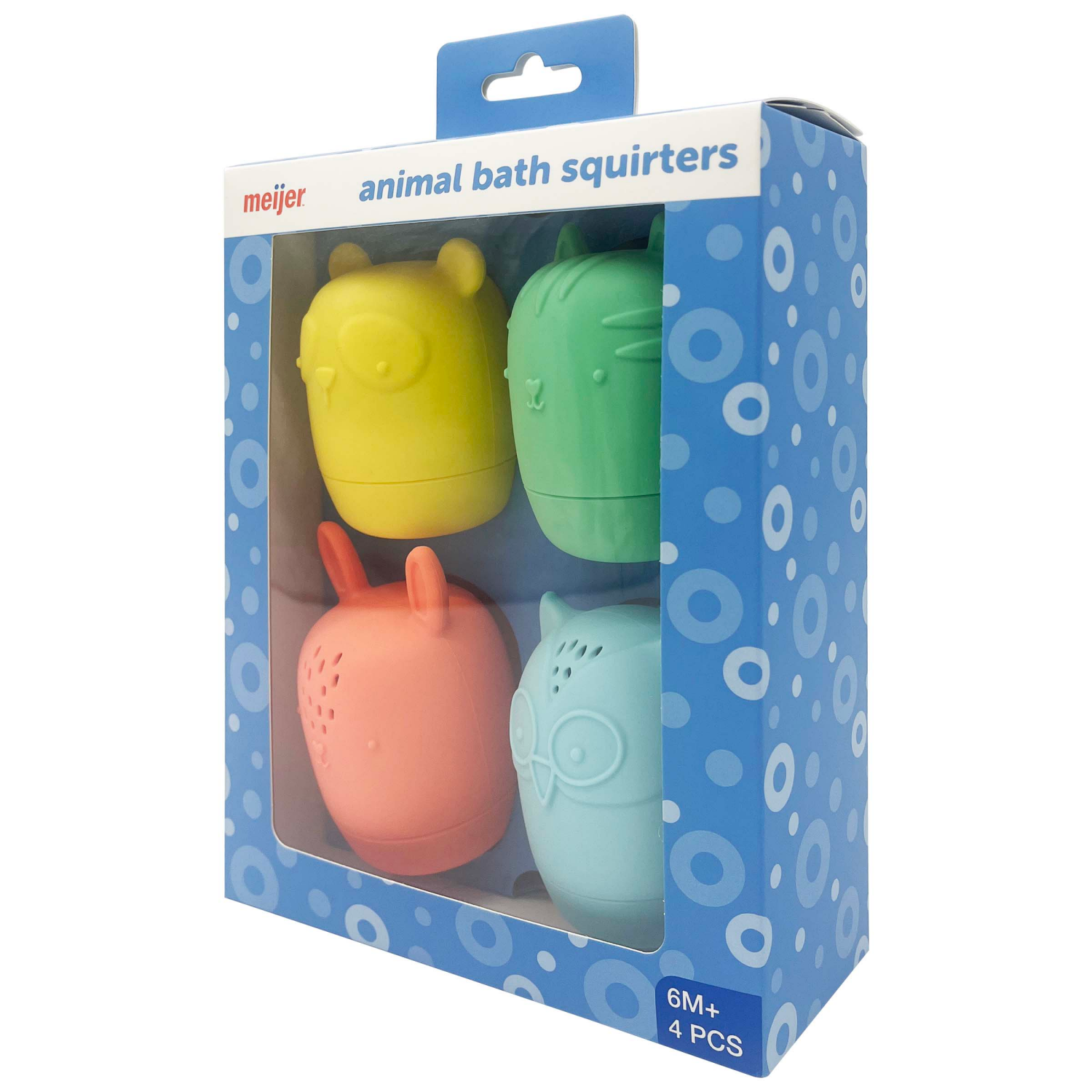slide 2 of 2, MEIJER ANIMAL BATH SQUIRTERS 4PK, 4 ct