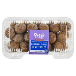 Fresh From Meijer Cake Donut Hole, Blueberry Glazed, 16 Oz