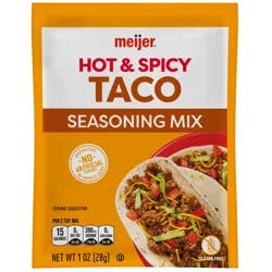 Meijer Hot & Spicy Taco Seasoning Mix, 1 Oz