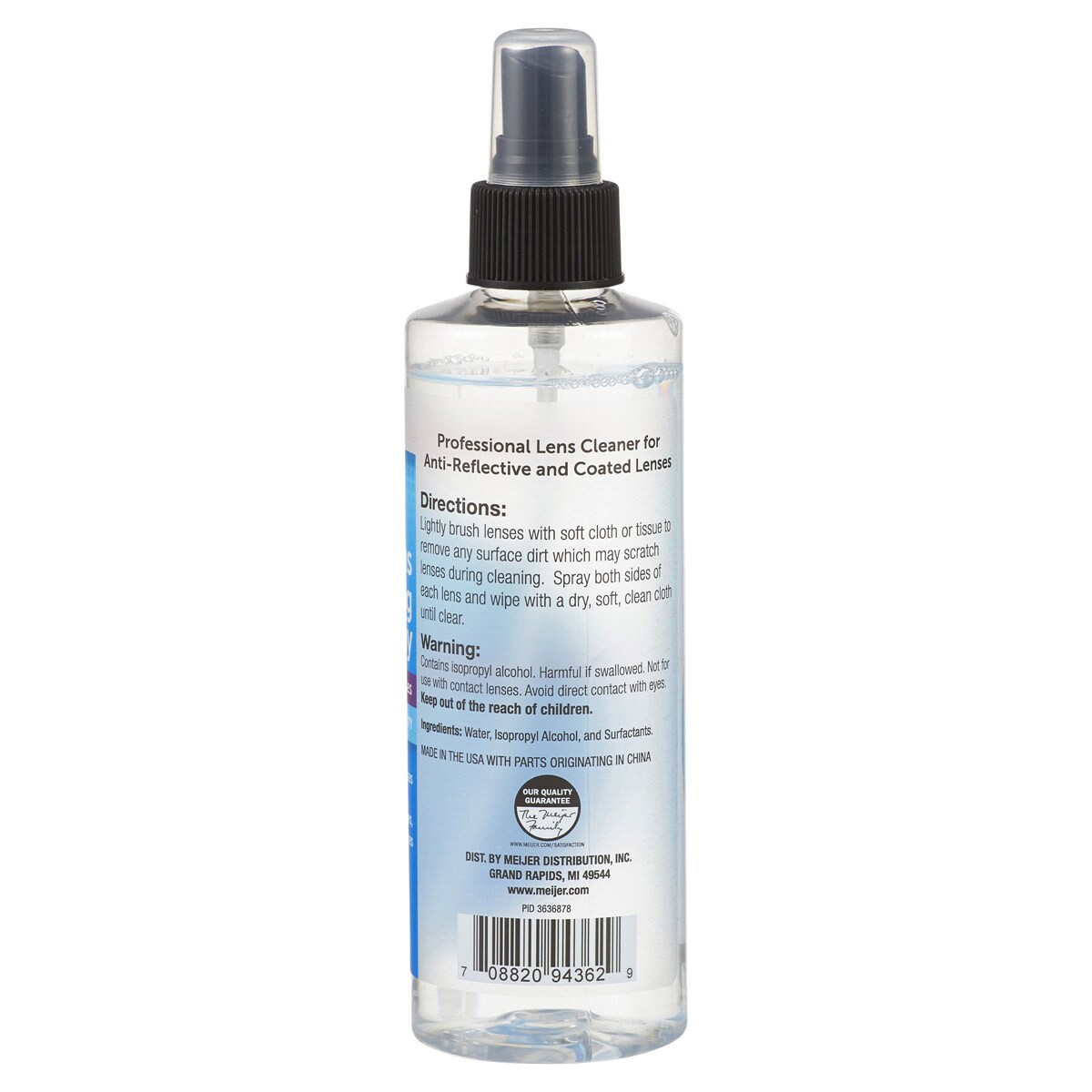 slide 2 of 2, Meijer Clean-Cote Eyeglass Lens Cleaner, 8 oz