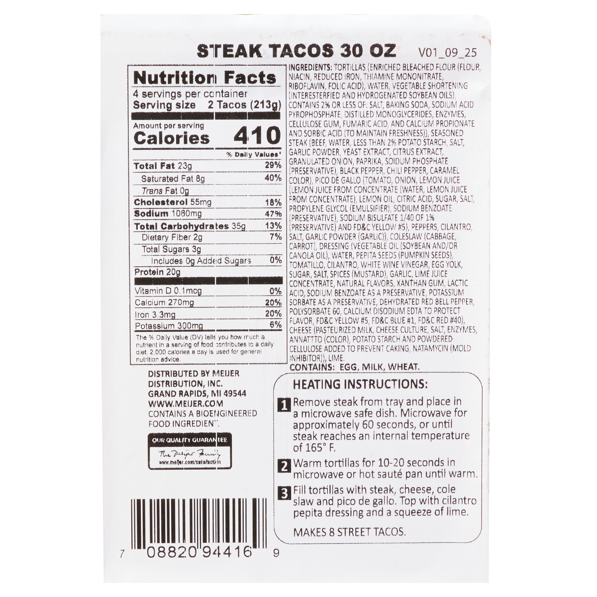 slide 2 of 2, Crafted Market by Meijer Beef Street Tacos, 26 oz., 26 oz