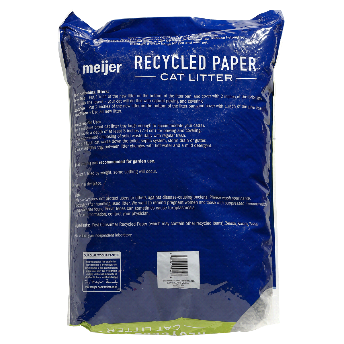 slide 2 of 2, Meijer Recycled Paper Cat Litter, 25 lb