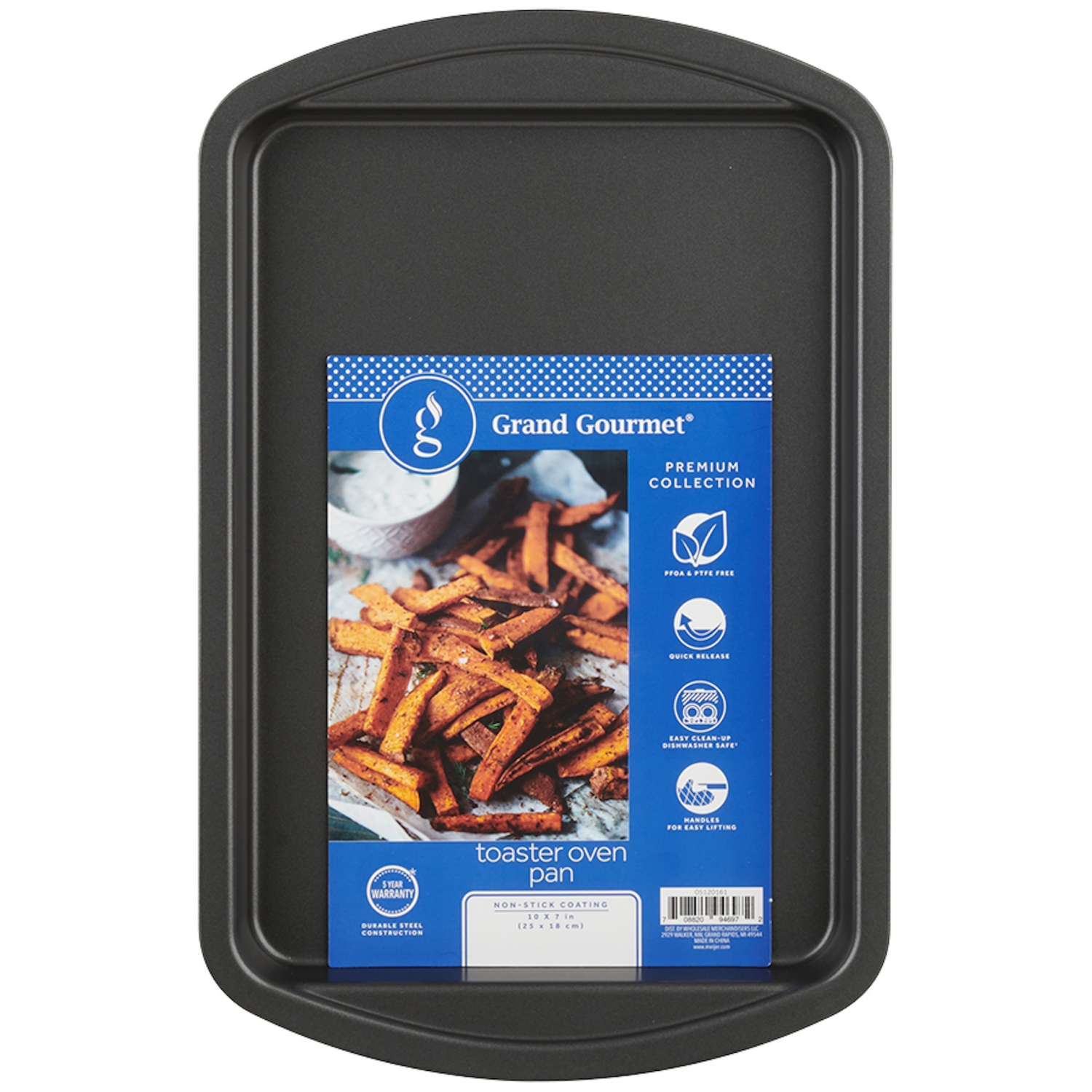 slide 1 of 2, Grand Gourmet Toaster Oven Pan, 10" x 7", 10 x 7 in