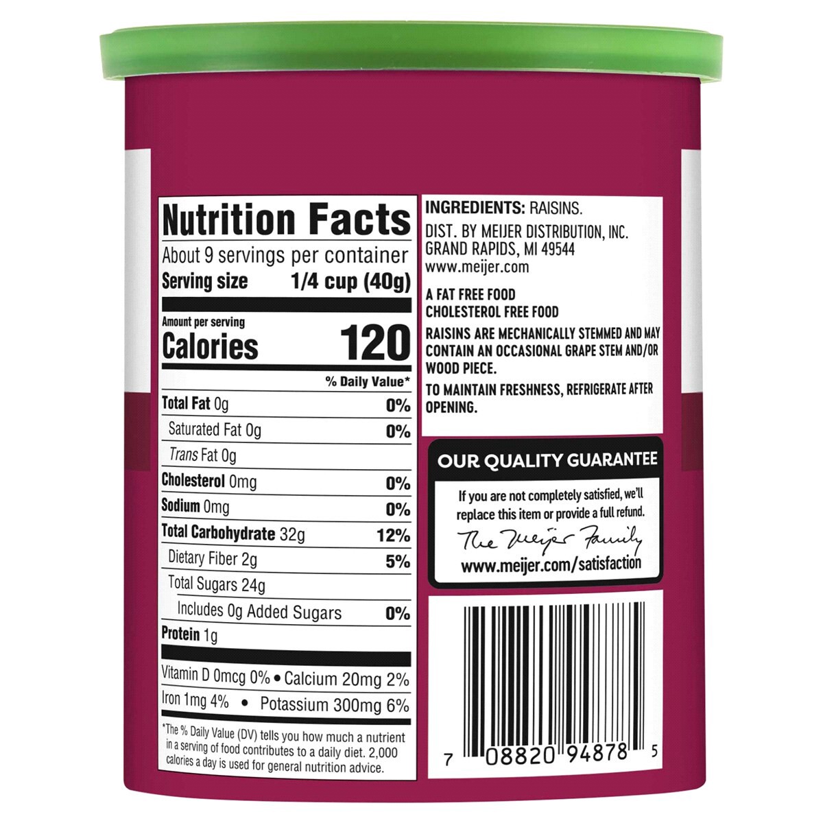 slide 2 of 2, Meijer Raisins, 12 oz