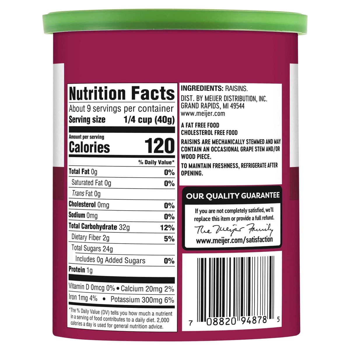 slide 2 of 2, Meijer Raisins, 12 oz