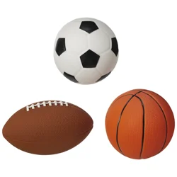 Meijer Latex Sports Balls Dog Toy