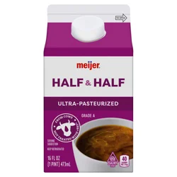 Meijer Half & Half Creamer, Pint