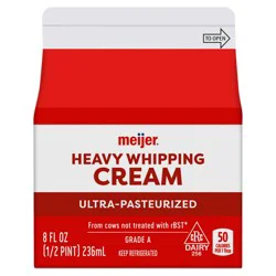 Meijer Heavy Whipping Cream, 8 Oz
