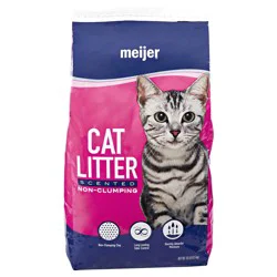 Meijer Non-Clumping Cat Litter, Scented, 10 lbs