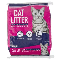 Meijer Non-Clumping Cat Litter, Scented, 20 lbs