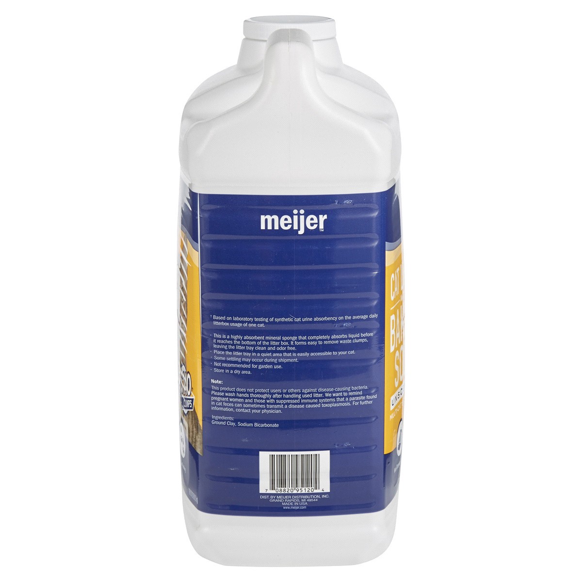 slide 2 of 2, Meijer Scoopable Unscented Cat Litter With Baking Soda, 20 lb