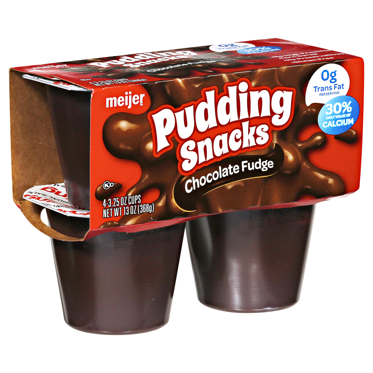 slide 2 of 6, Meijer Pudding Snacks, Chocolate Fudge, 14 oz