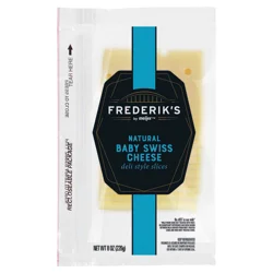 FREDERIKS BY MEIJER Frederik's by Meijer Natural Baby Swiss Deli Style Cheese Slices, 8 oz