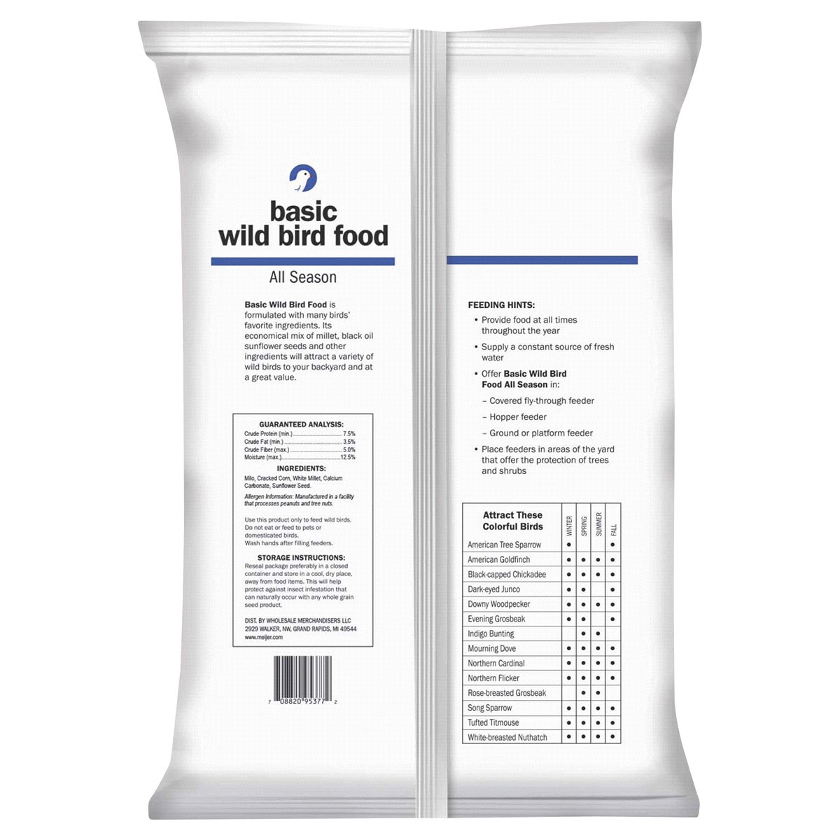 slide 2 of 2, Meijer Basic Wild Bird Food, 10 lb