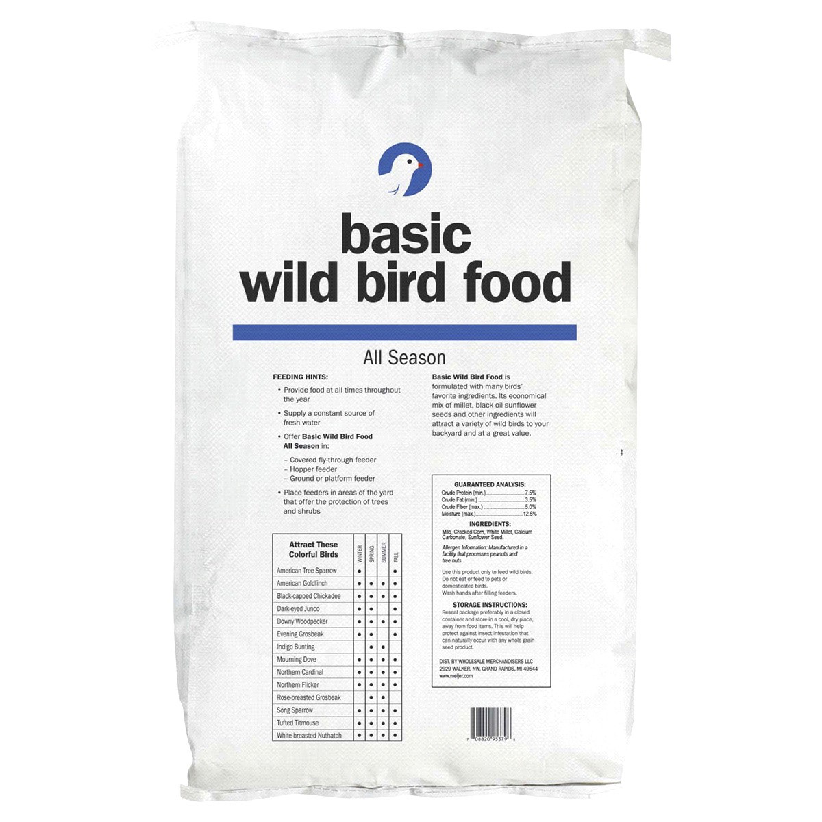 slide 2 of 2, Meijer Basic Wild Bird Food, 20 lb