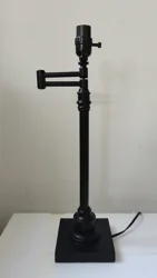 Metal Swing-Arm Table Lamp Base
