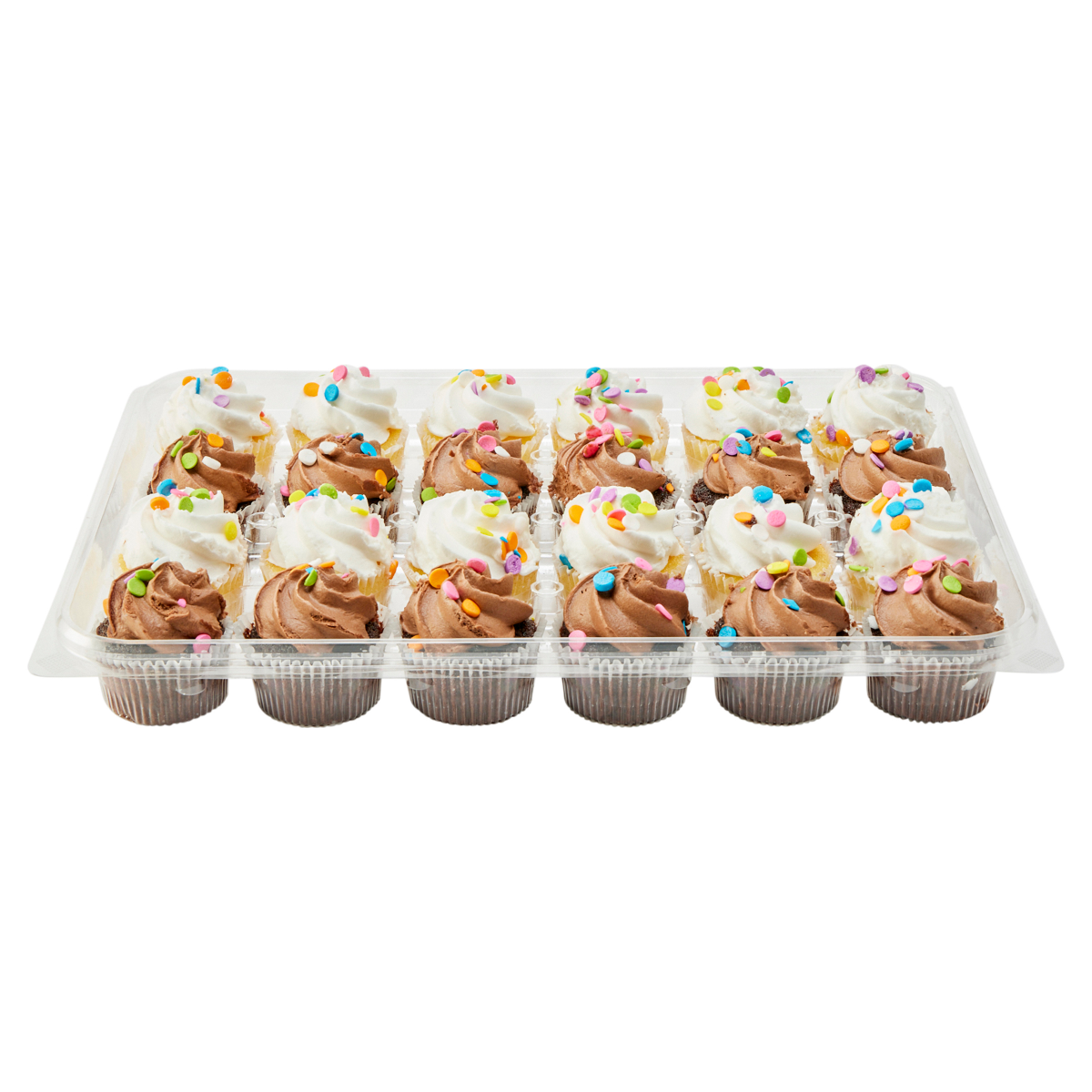 slide 4 of 4, Fresh from Meijer Mini Chocolate & Vanilla Assorted Cupcakes 24 ct, 20 oz., 20 oz