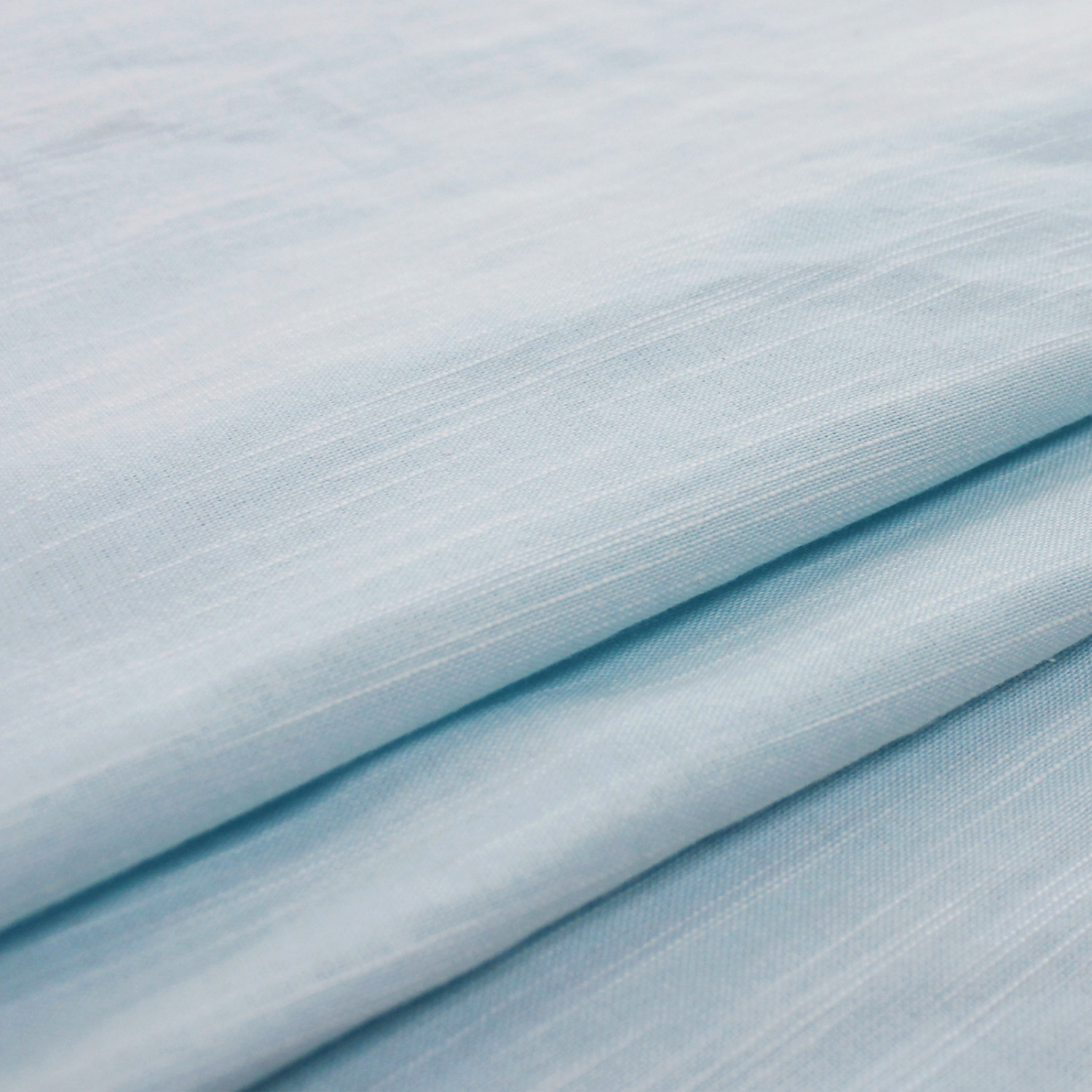 slide 3 of 3, Room & Retreat Lydia Hemstitch Yarn Dye Tablecloth, 60 in x 84 in, Soft Blue, 1 ct