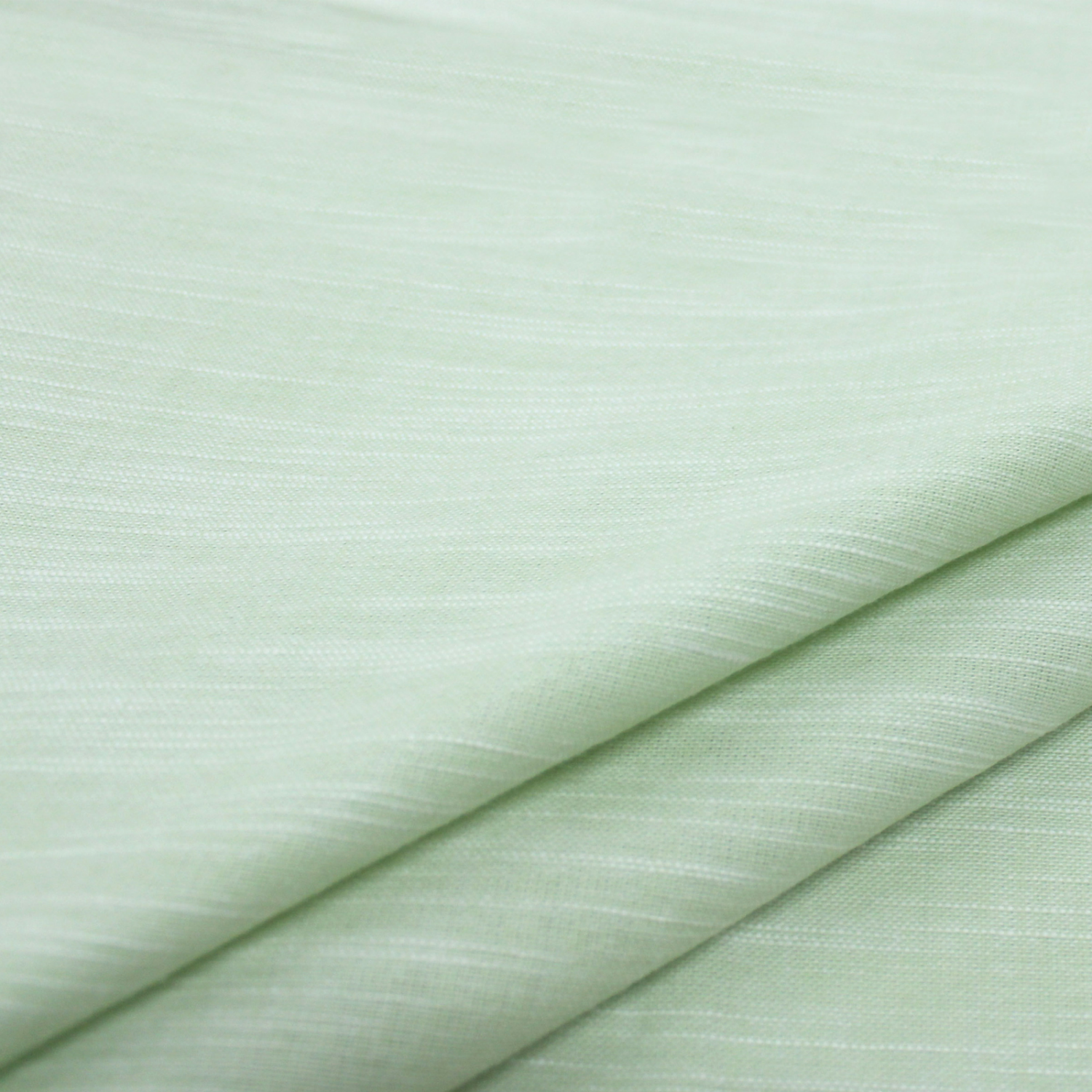 slide 3 of 3, Room & Retreat Lydia Hemstitch Yarn Dye Tablecloth, 60 in x 84 in, Soft Green, 1 ct