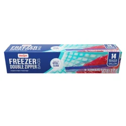 Meijer Re-Closable Double Zipper Gallon Freezer Bags