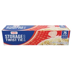 Meijer Twist Tie Food Storage Bags, Gallon