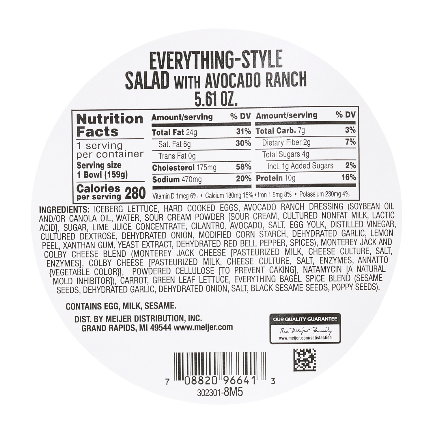 slide 2 of 3, Fresh from Meijer Salad Bowl, Everything Avocado, 5.61 oz, 5.61 oz