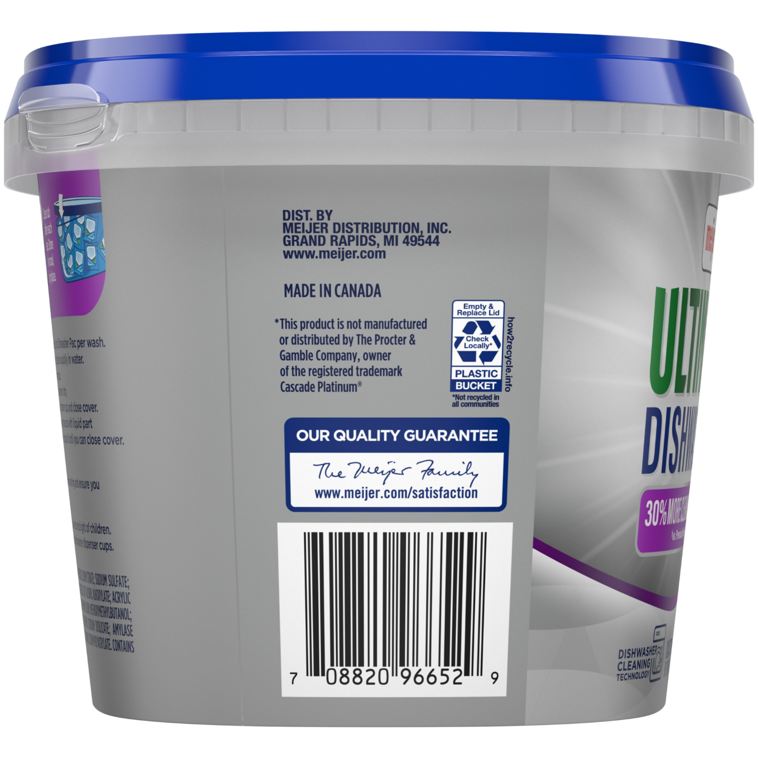 slide 3 of 5, Meijer Ultimate Dishwasher Pacs, Fresh Scent, 36 ct