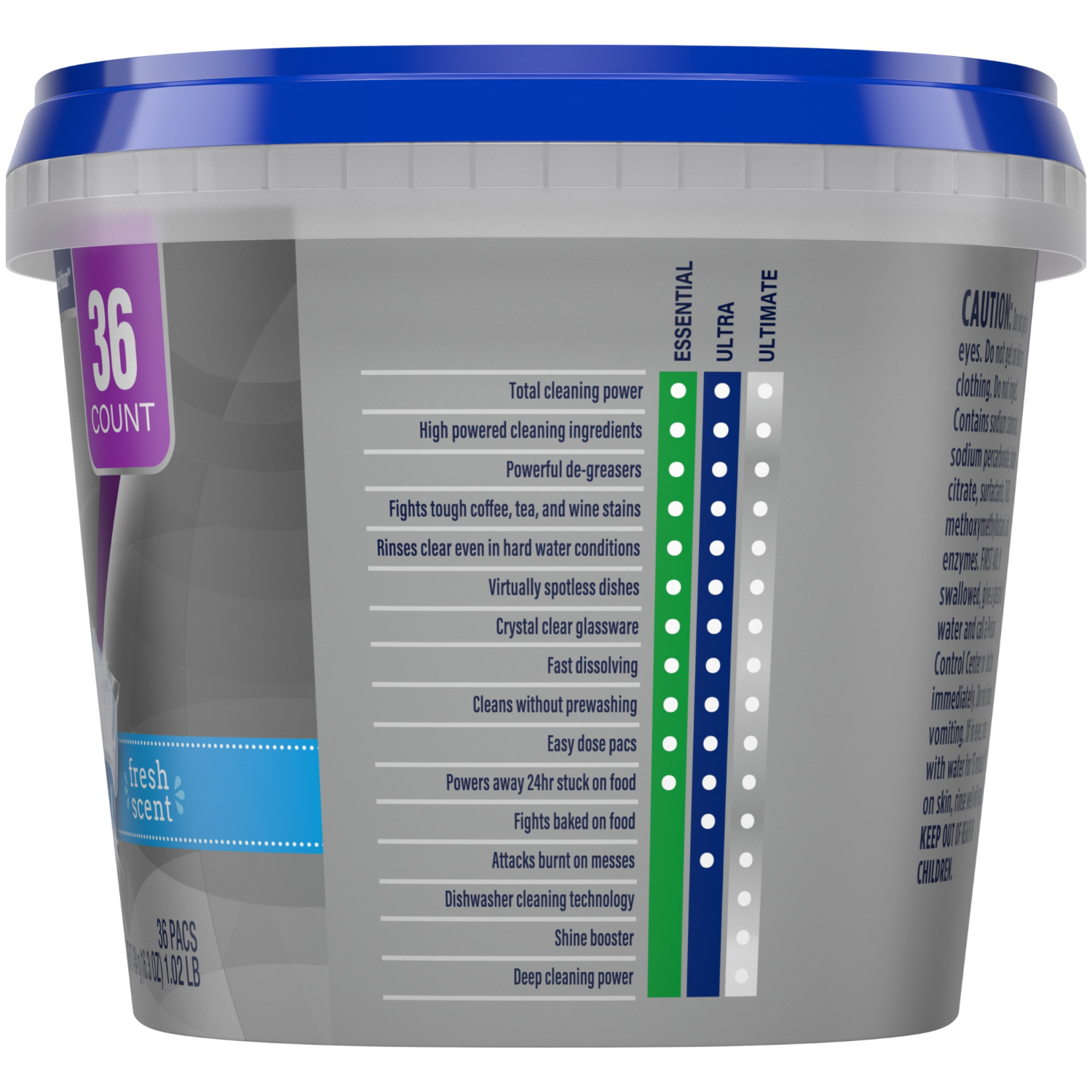 slide 4 of 5, Meijer Ultimate Dishwasher Pacs, Fresh Scent, 36 ct