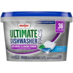 Meijer Ultimate Dishwasher Pacs, Fresh Scent