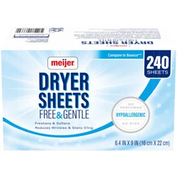 Meijer Fab Sof Sheets Free Gentle 240ct