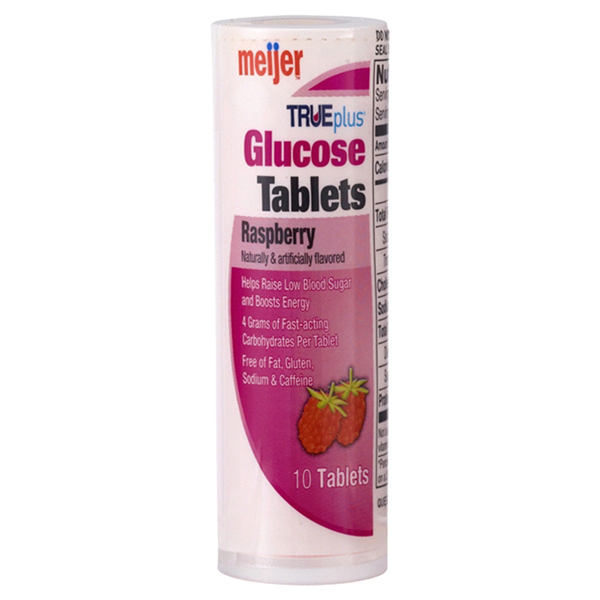 slide 1 of 1, Meijer TruePlus Glucose Tablets, Raspberry, 10 ct