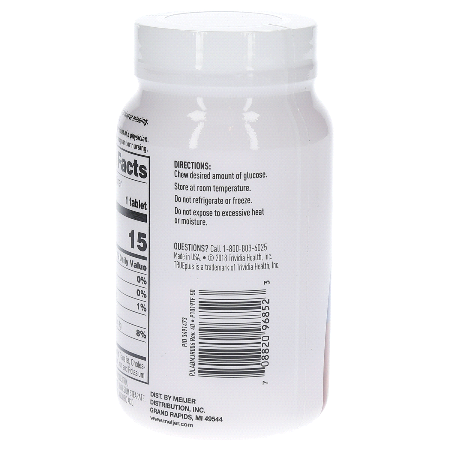 slide 3 of 3, Meijer TruePlus Glucose Tablets, 50 ct