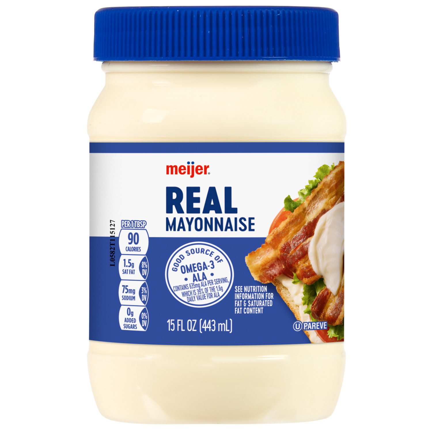 slide 2 of 3, Meijer Real Mayonnaise, 15 oz