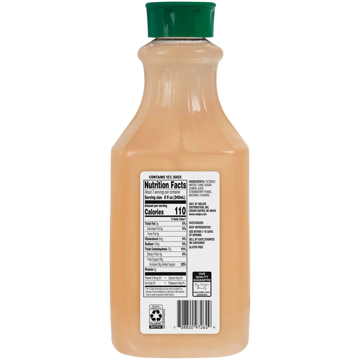 slide 2 of 2, Meijer NFC Lemonade with Strawberry - 52 oz, 52 oz